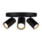 M7962 Sal Round 3 Light Spotlight GU10 Matt Black