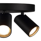 M7962 Sal Round 3 Light Spotlight GU10 Matt Black