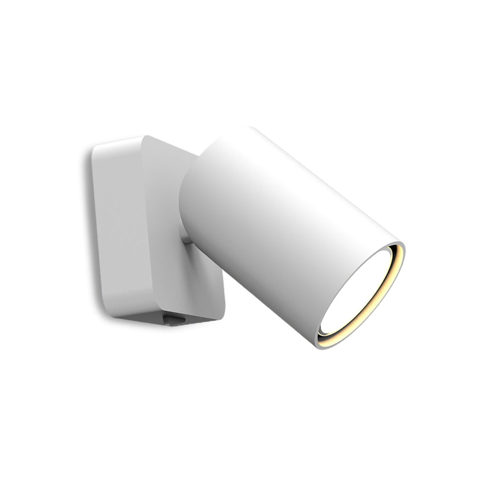 M6284 Sal 1 Light Switched Wall Light GU10 Matt White