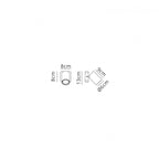 M6284 Sal 1 Light Switched Wall Light GU10 Matt White