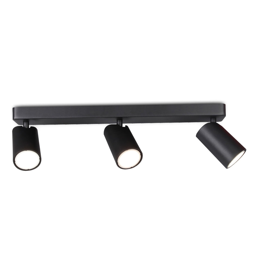 M6711 Sal Linear 3 Light Spotlight GU10 Matt Black