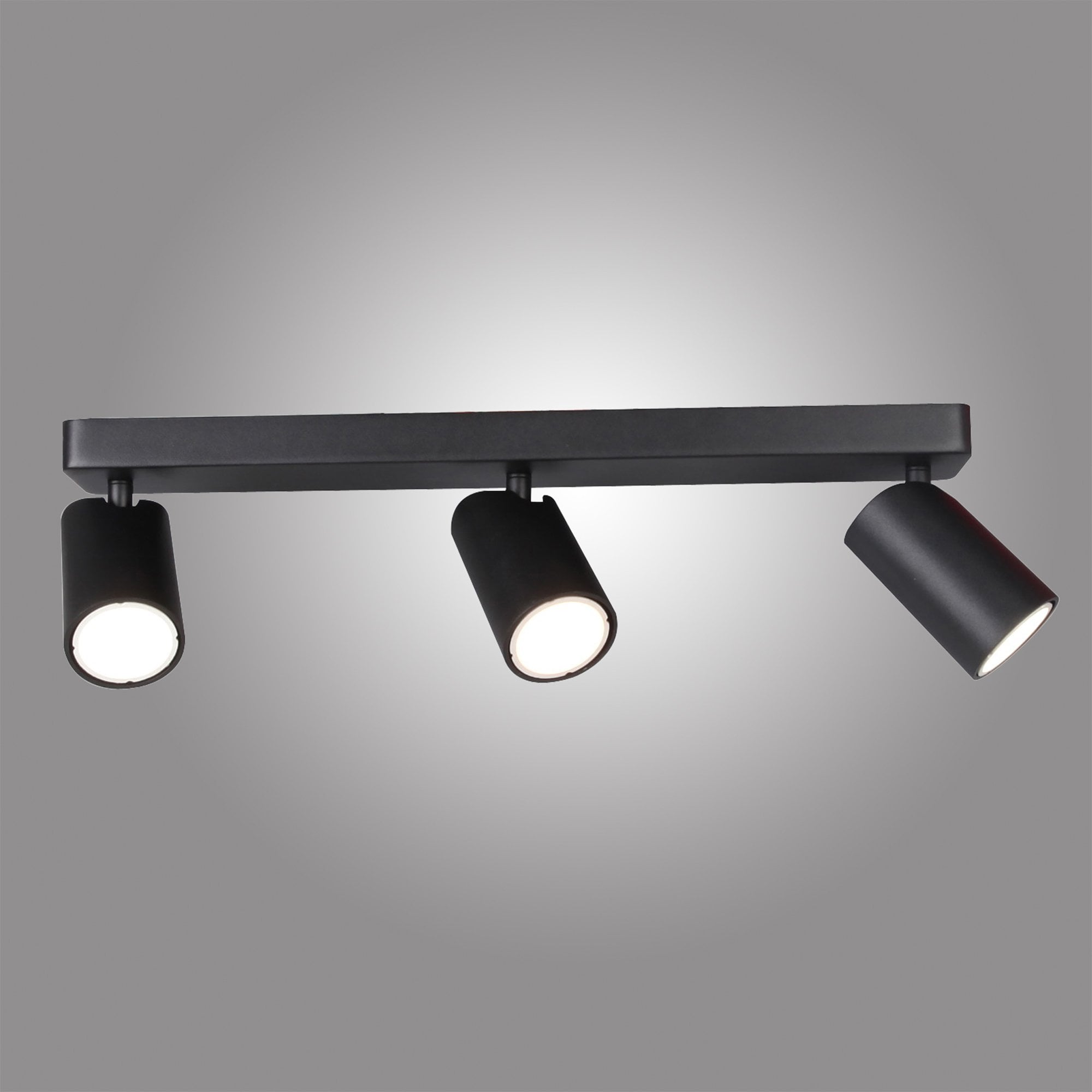 M6711 Sal Linear 3 Light Spotlight GU10 Matt Black