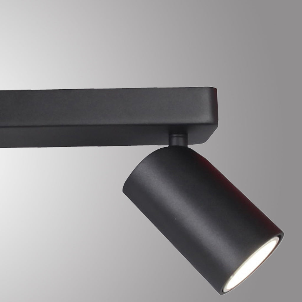 M6711 Sal Linear 3 Light Spotlight GU10 Matt Black