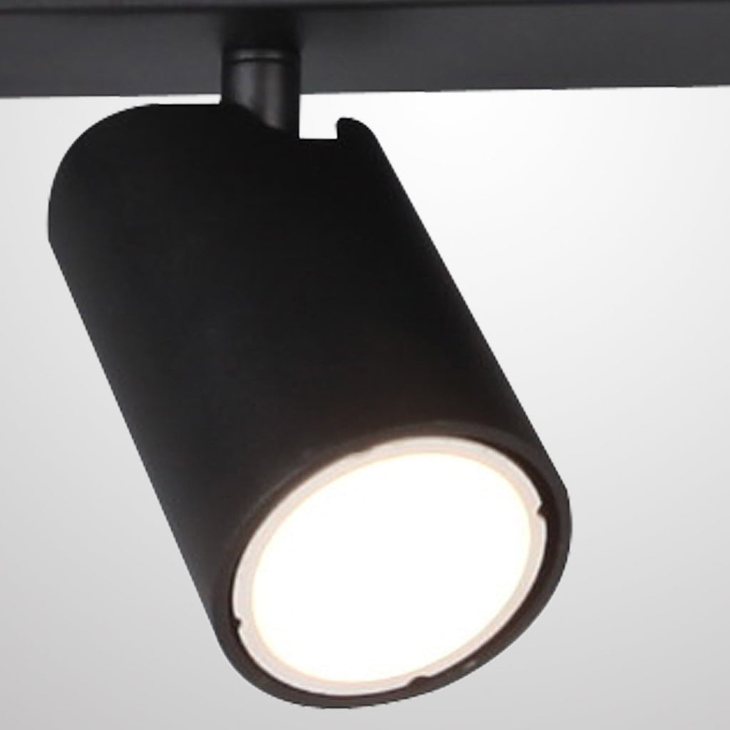 M6711 Sal Linear 3 Light Spotlight GU10 Matt Black