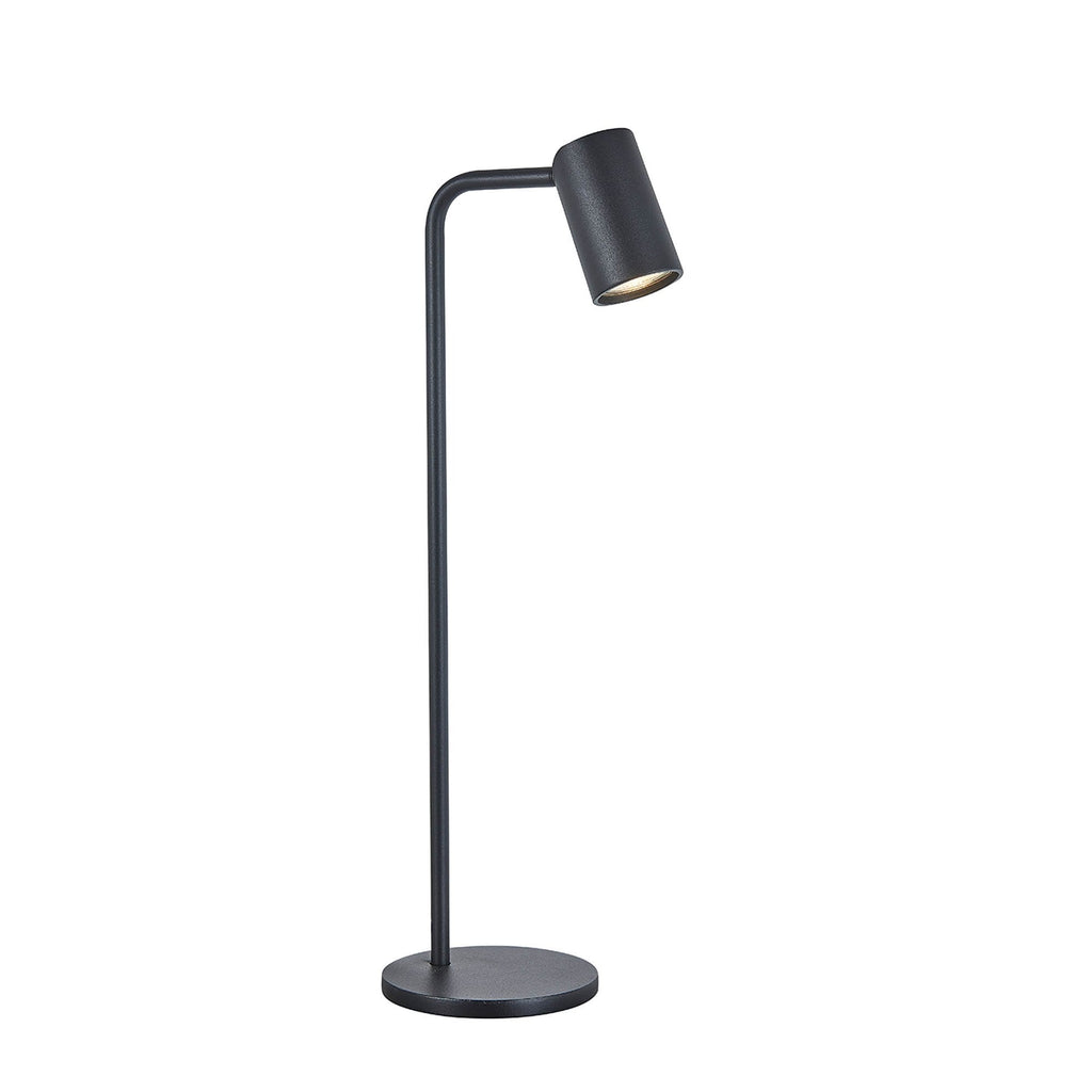 M7516 Sal Tall Table Lamp Inline Switch 1 Light GU10 Sand Black