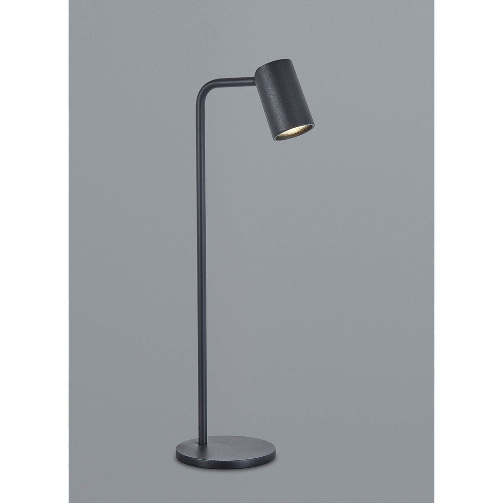 M7516 Sal Tall Table Lamp Inline Switch 1 Light GU10 Sand Black