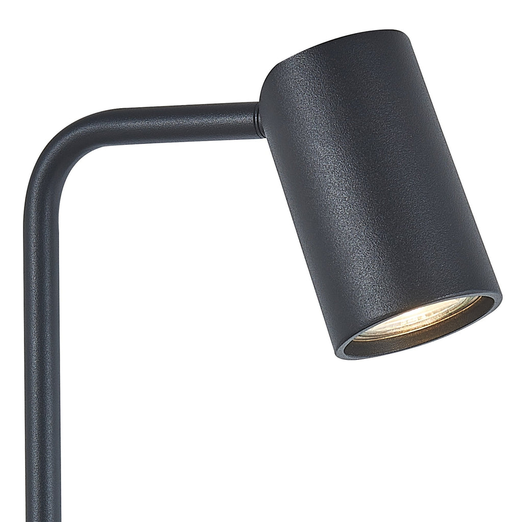 M7516 Sal Tall Table Lamp Inline Switch 1 Light GU10 Sand Black