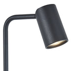 M7516 Sal Tall Table Lamp Inline Switch 1 Light GU10 Sand Black