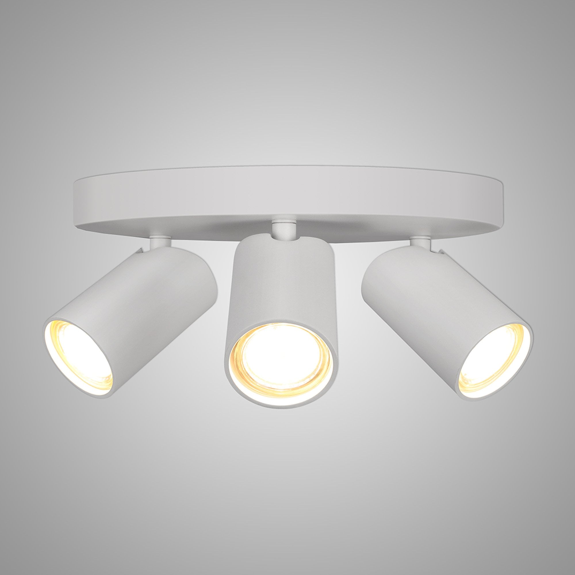 M7961 Sal Round 3 Light Spotlight GU10 Matt White