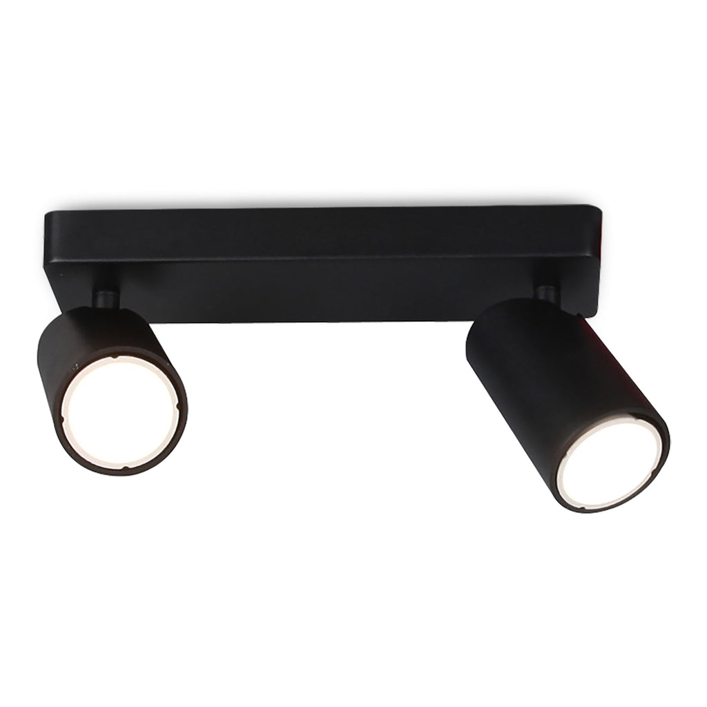 M6712 Sal Linear 2 Light Spotlight GU10 Matt Black