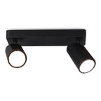 M6712 Sal Linear 2 Light Spotlight GU10 Matt Black