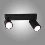 M6712 Sal Linear 2 Light Spotlight GU10 Matt Black (S)