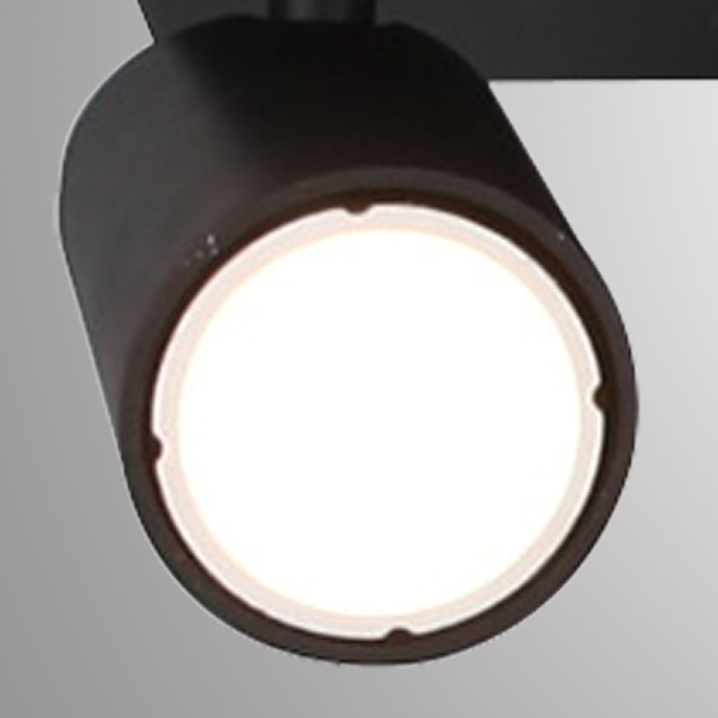 M6712 Sal Linear 2 Light Spotlight GU10 Matt Black (S)