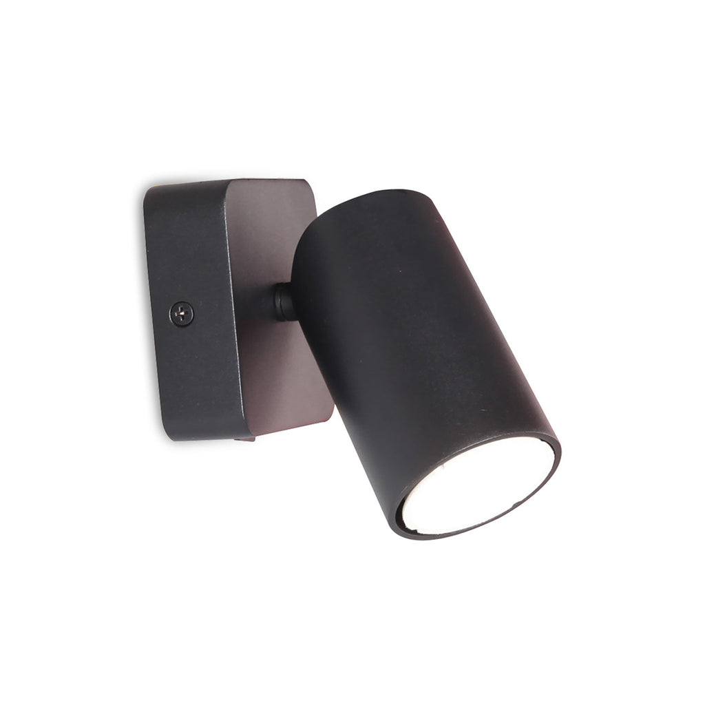 M6714 Sal 1 Light Switched Wall Light GU10 Matt Black