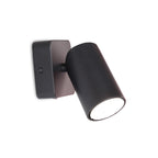 M6714 Sal 1 Light Switched Wall Light GU10 Matt Black