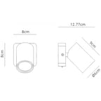 M6714 Sal 1 Light Switched Wall Light GU10 Matt Black