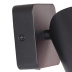M6714 Sal 1 Light Switched Wall Light GU10 Matt Black