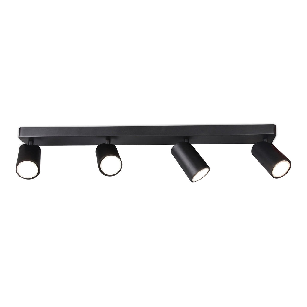 M6710 Sal Linear 4 Light Spotlight GU10 Matt Black