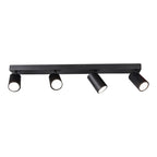 M6710 Sal Linear 4 Light Spotlight GU10 Matt Black