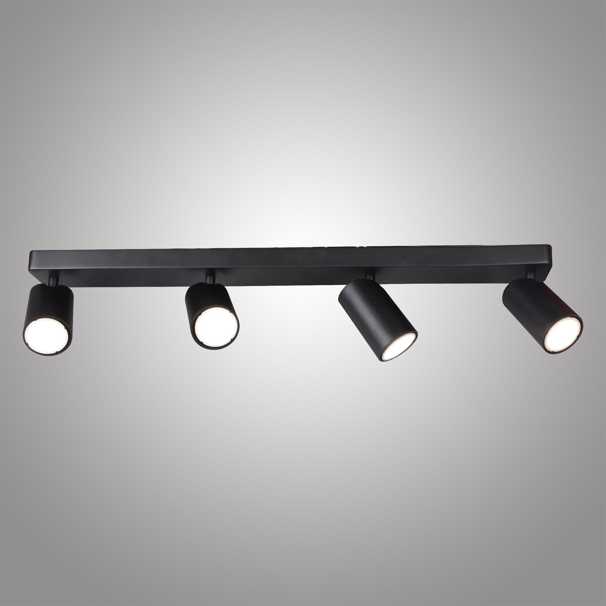 M6710 Sal Linear 4 Light Spotlight GU10 Matt Black