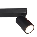 M6710 Sal Linear 4 Light Spotlight GU10 Matt Black