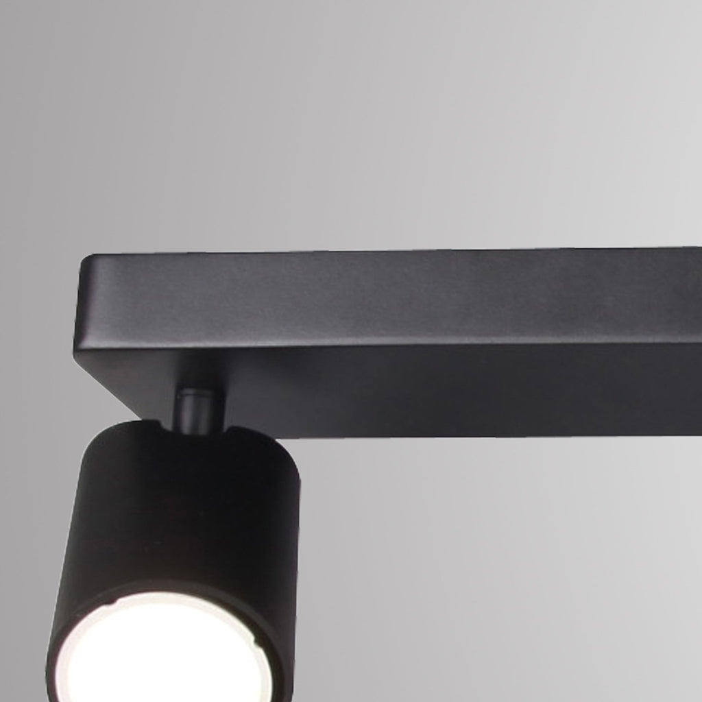M6710 Sal Linear 4 Light Spotlight GU10 Matt Black