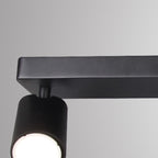 M6710 Sal Linear 4 Light Spotlight GU10 Matt Black
