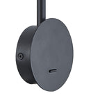 M7519 Sal Wall Lamp Switched 1 Light GU10 Sand BLack