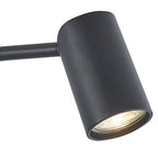 M7519 Sal Wall Lamp Switched 1 Light GU10 Sand BLack