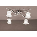 M3024CH Salomon Ceiling 4 Light G9 Polished Chrome