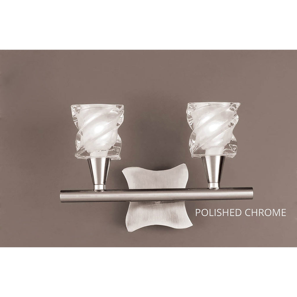 M3022CH/S Salomon Wall Lamp Switched 2 Light G9 Polished Chrome