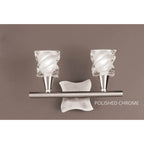 M3022CH/S Salomon Wall Lamp Switched 2 Light G9 Polished Chrome