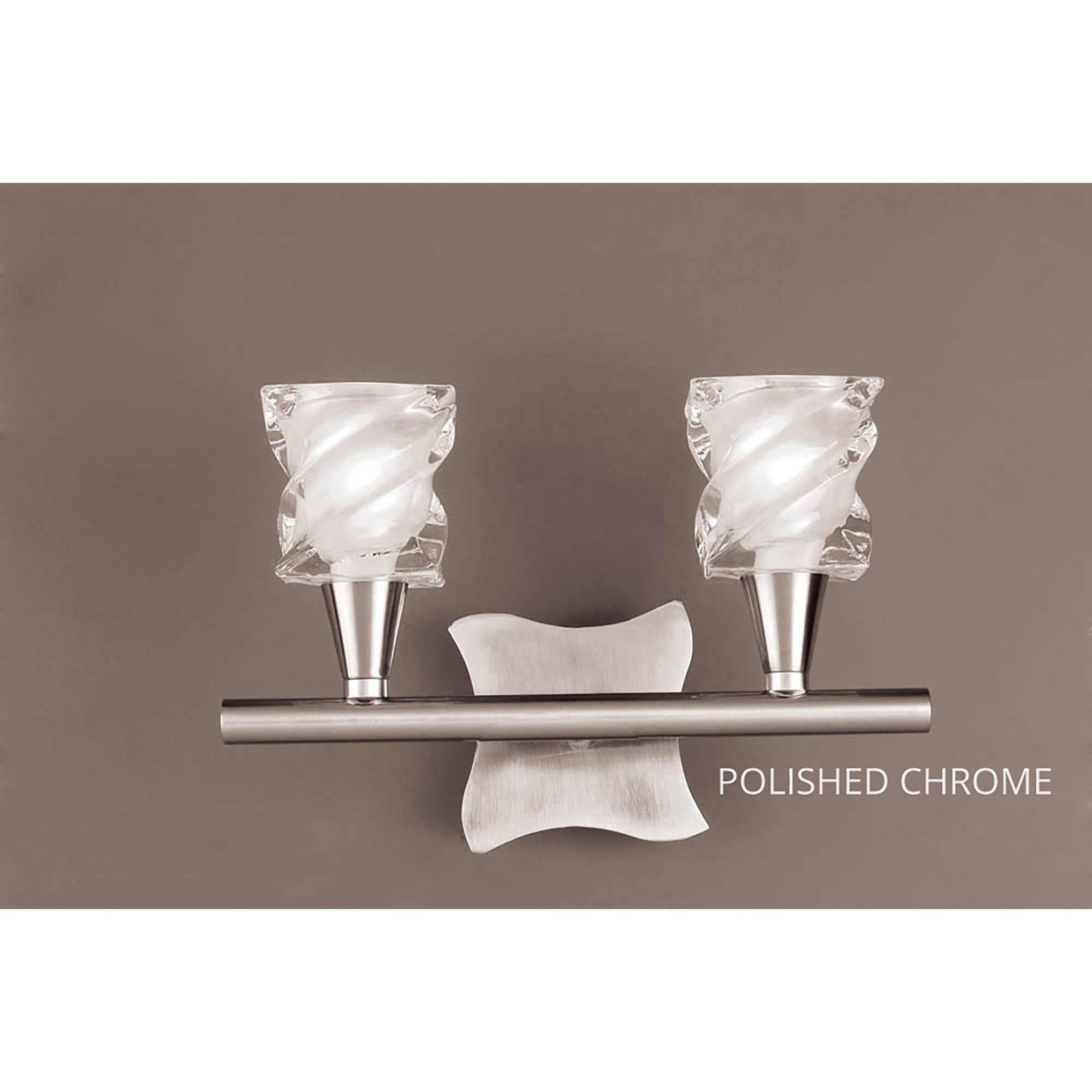 M3022CH/S Salomon Wall Lamp Switched 2 Light G9 Polished Chrome