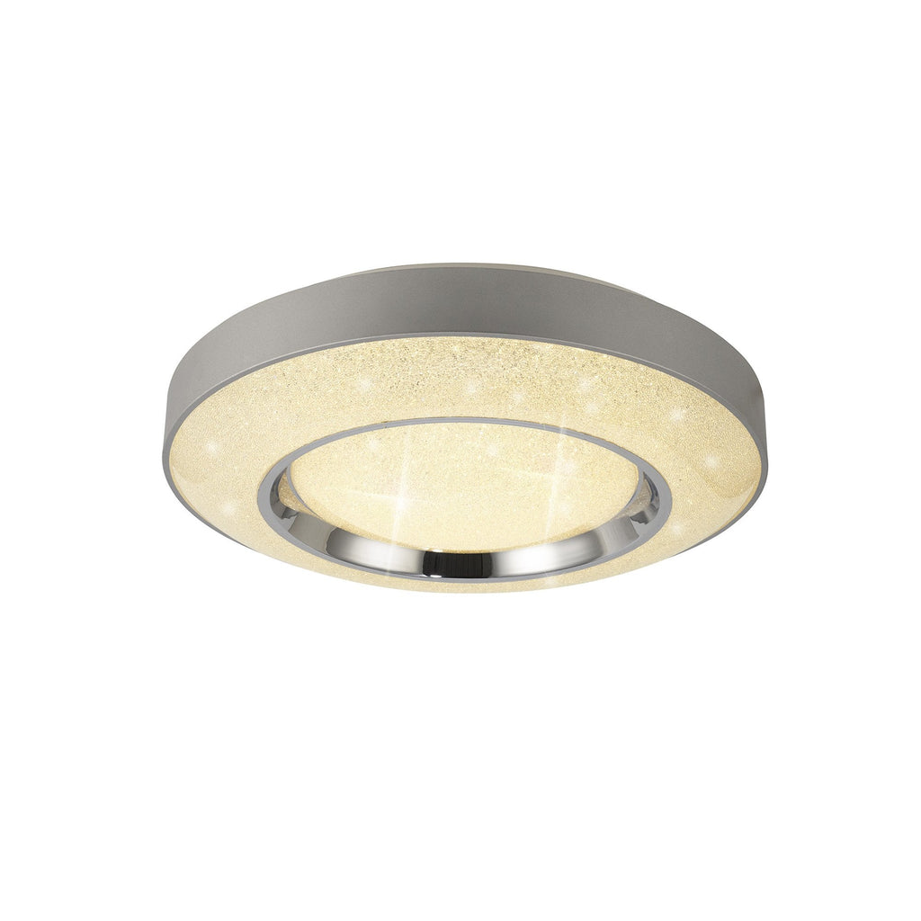 M6453 Santorini Ceiling 36W LED Remote Control -6000K Polished Chrome / Silver