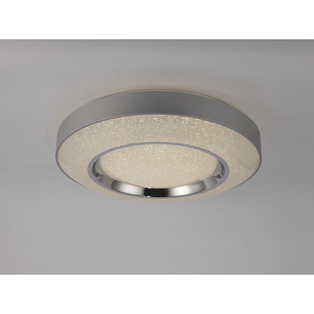 M6453 Santorini Ceiling 36W LED Remote Control -6000K Polished Chrome / Silver