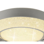 M6453 Santorini Ceiling 36W LED Remote Control -6000K Polished Chrome / Silver