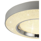 M6453 Santorini Ceiling 36W LED Remote Control -6000K Polished Chrome / Silver
