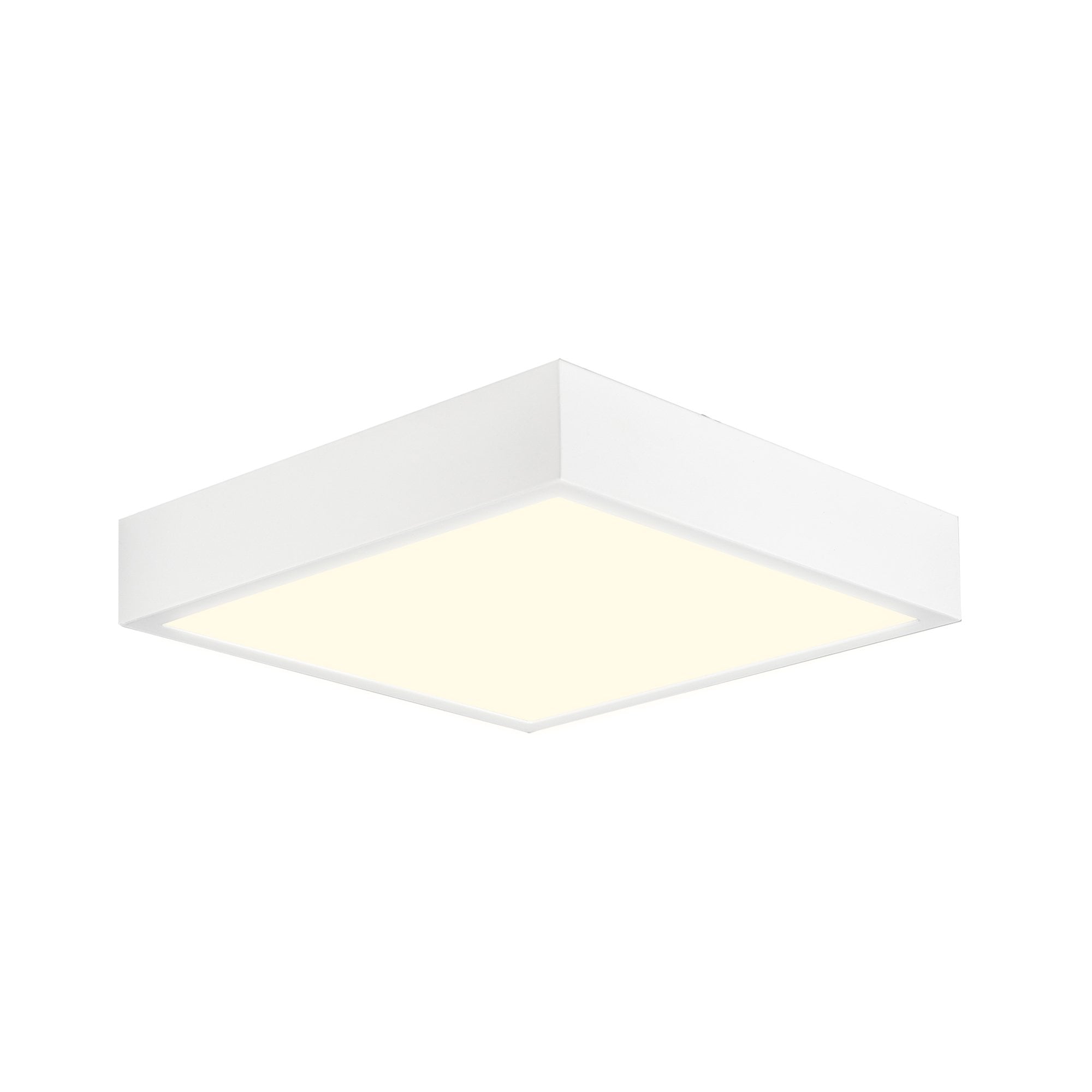 M6630 Saona 17cm Square LED Surface Flush Fitting 14W Matt White/Frosted Acrylic