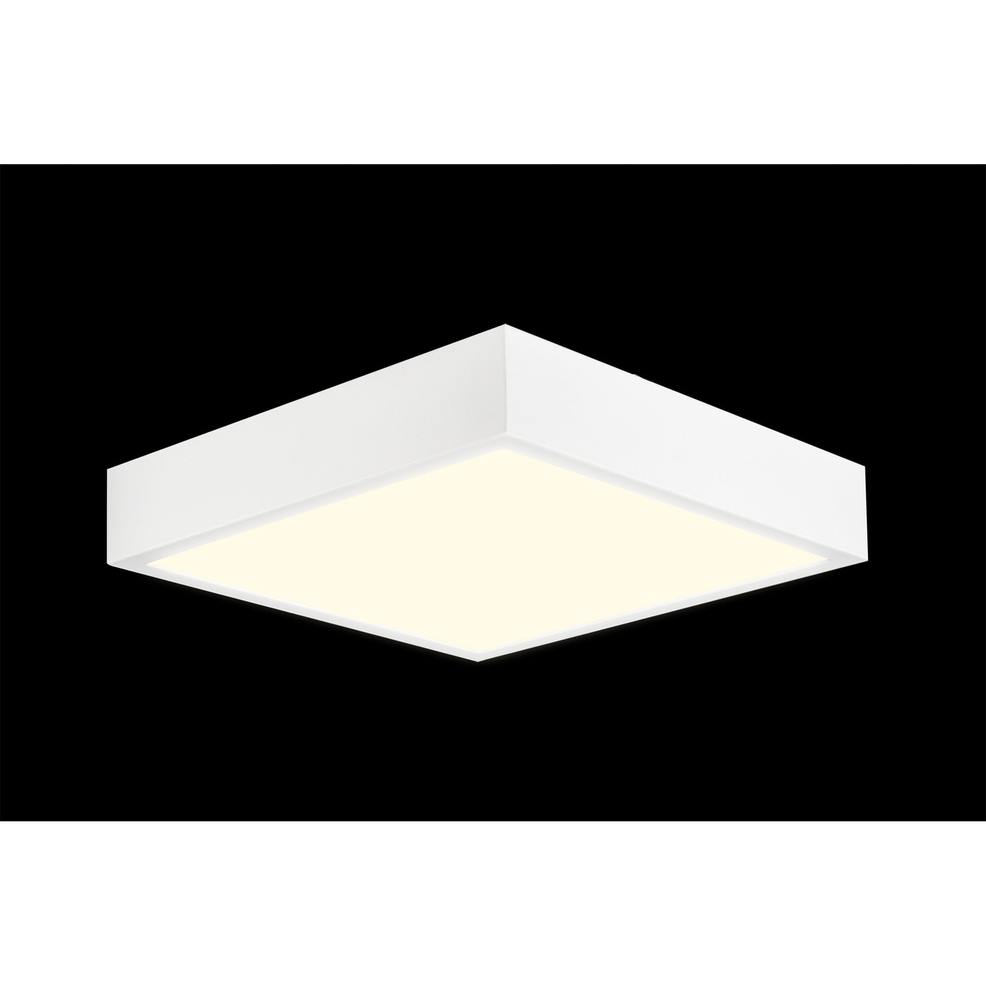 M6630 Saona 17cm Square LED Surface Flush Fitting 14W Matt White/Frosted Acrylic
