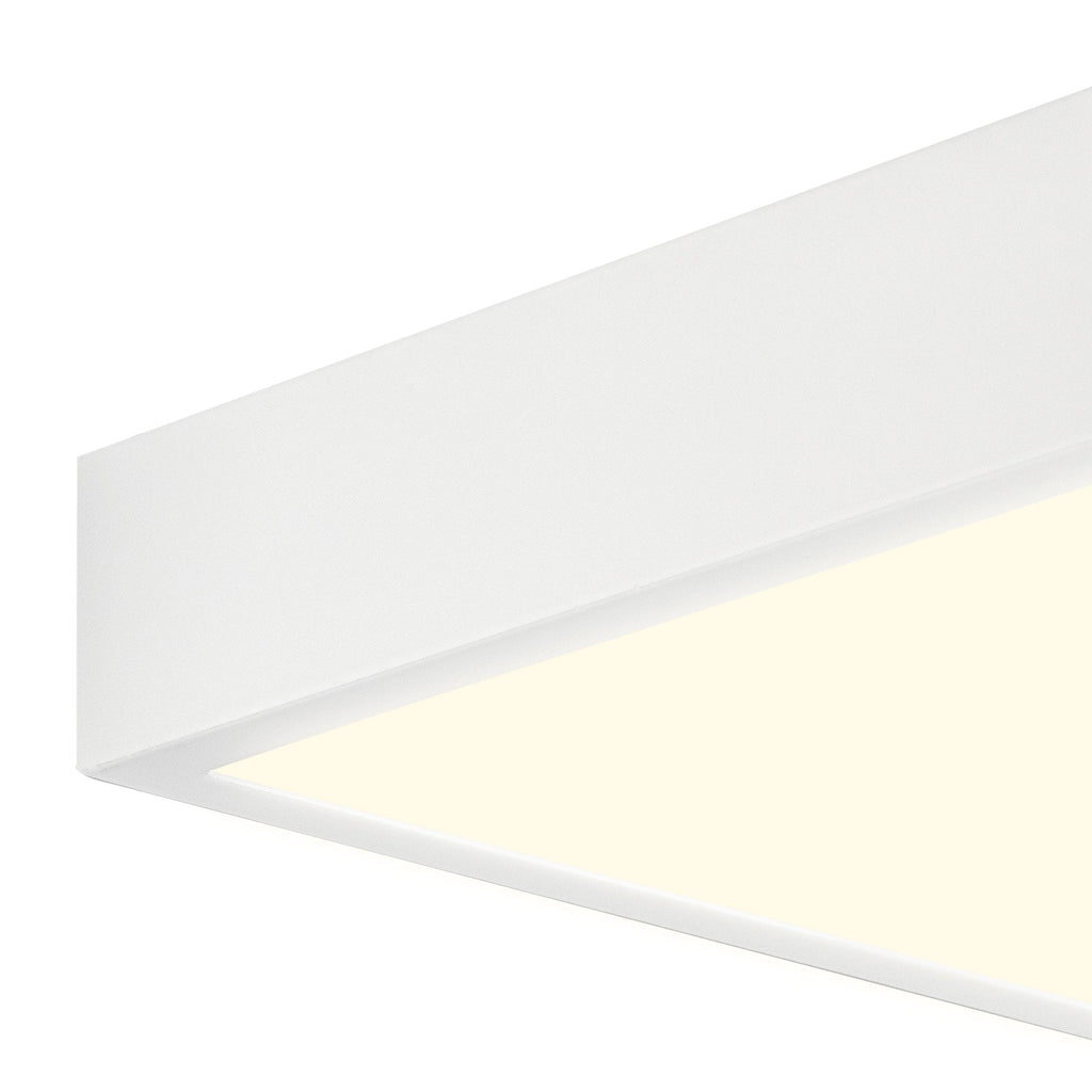 M6630 Saona 17cm Square LED Surface Flush Fitting 14W Matt White/Frosted Acrylic