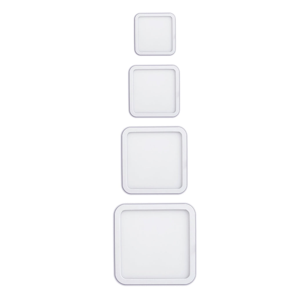 MC0194 Saona 9cm Square Recessed Ultra Slim Downlight 6W LED Matt White