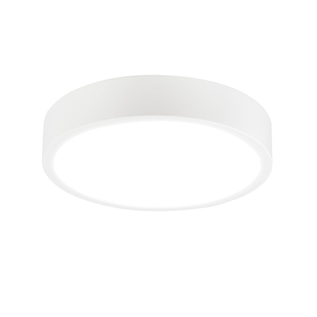 M6627 Saona 30cm Round LED Surface Flush Fitting 30W Matt White/Frosted Acrylic