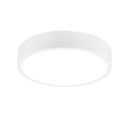 M6627 Saona 30cm Round LED Surface Flush Fitting 30W Matt White/Frosted Acrylic