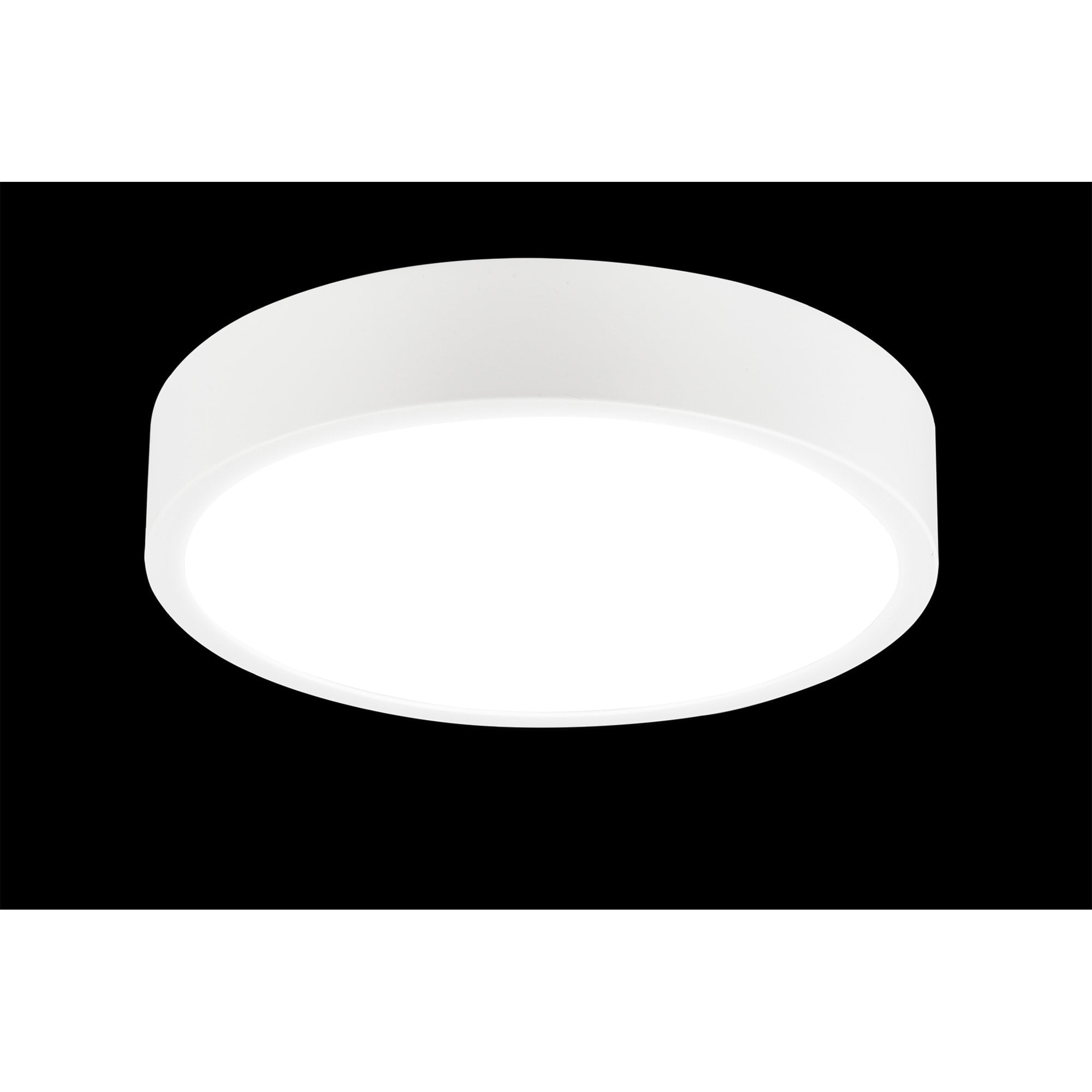 M6627 Saona 30cm Round LED Surface Flush Fitting 30W Matt White/Frosted Acrylic