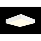 M6628 Saona 12cm Square LED Surface Flush Fitting 8W Matt White/Frosted Acrylic