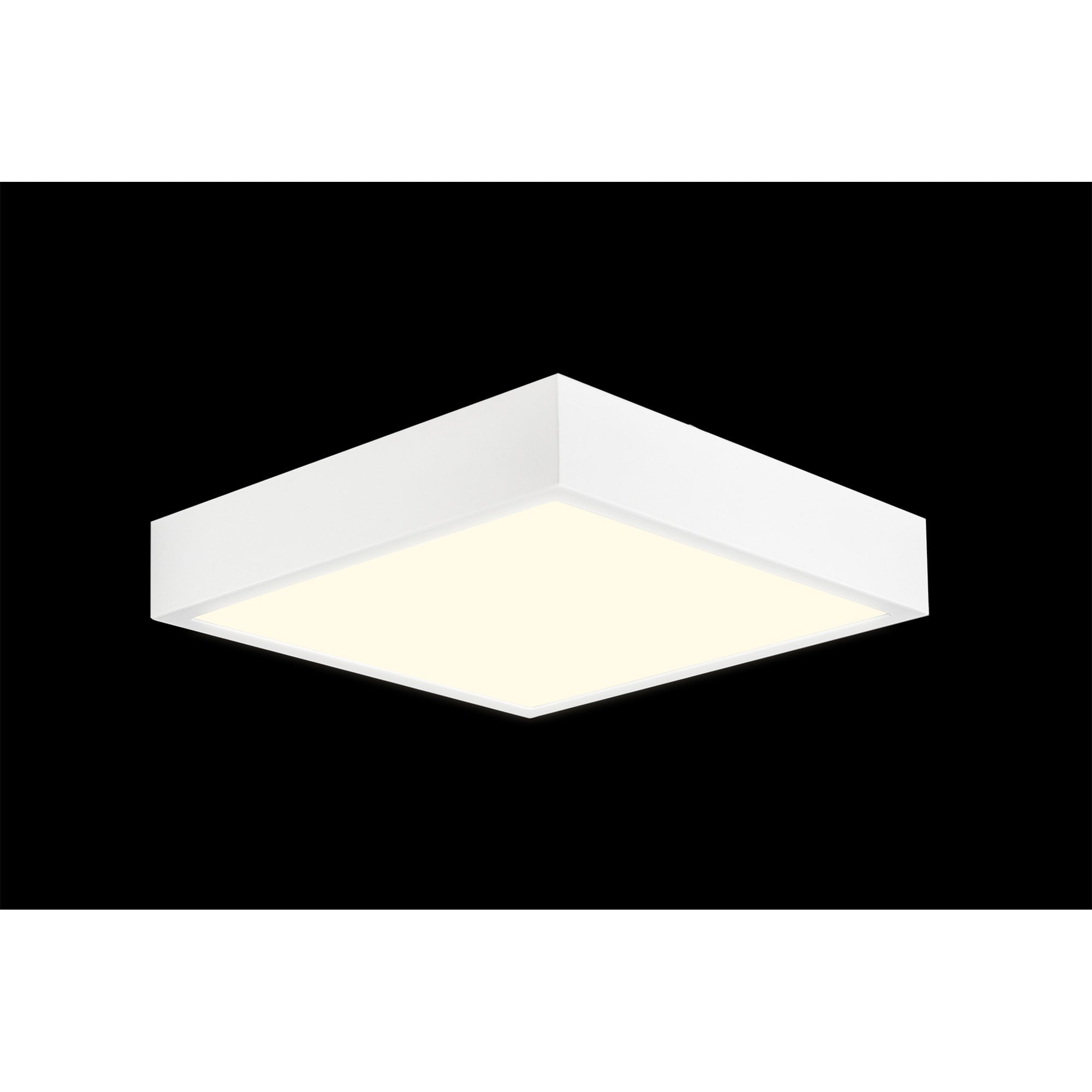 M6628 Saona 12cm Square LED Surface Flush Fitting 8W Matt White/Frosted Acrylic