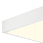 M6628 Saona 12cm Square LED Surface Flush Fitting 8W Matt White/Frosted Acrylic