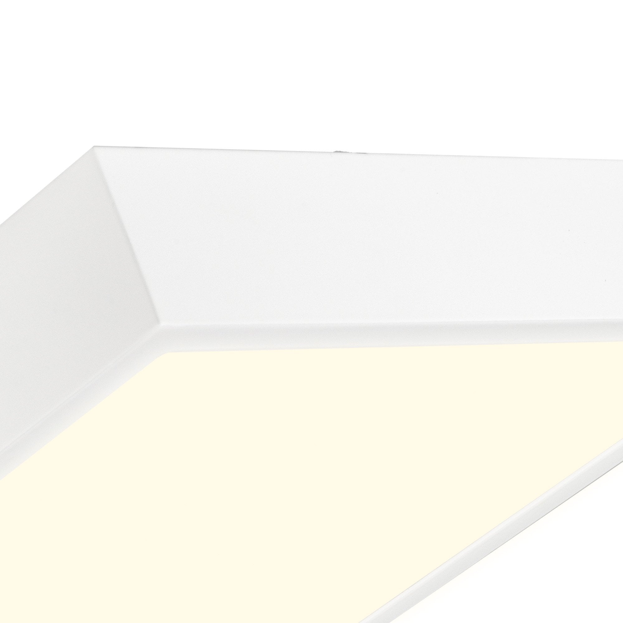 M6628 Saona 12cm Square LED Surface Flush Fitting 8W Matt White/Frosted Acrylic