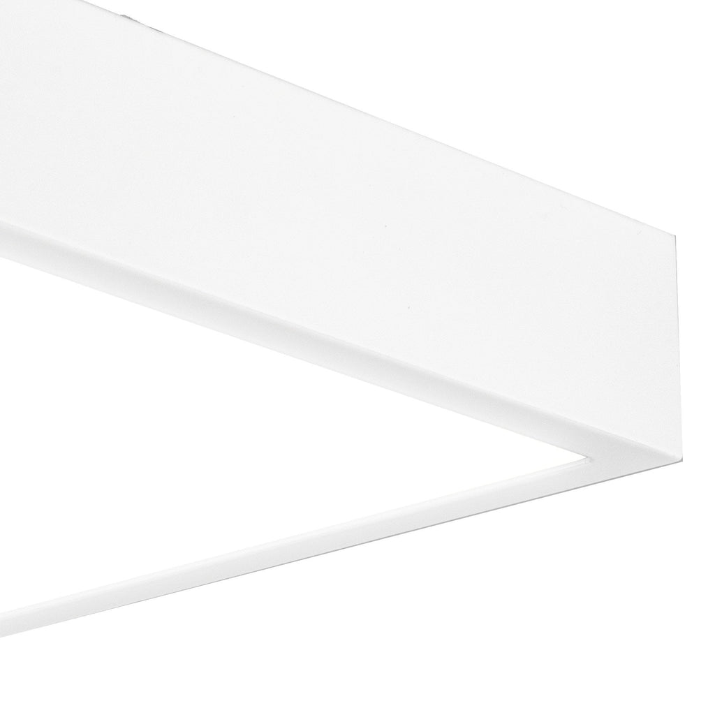 M6635 Saona 30cm Square LED Surface Flush Fitting 30W Matt White/Frosted Acrylic