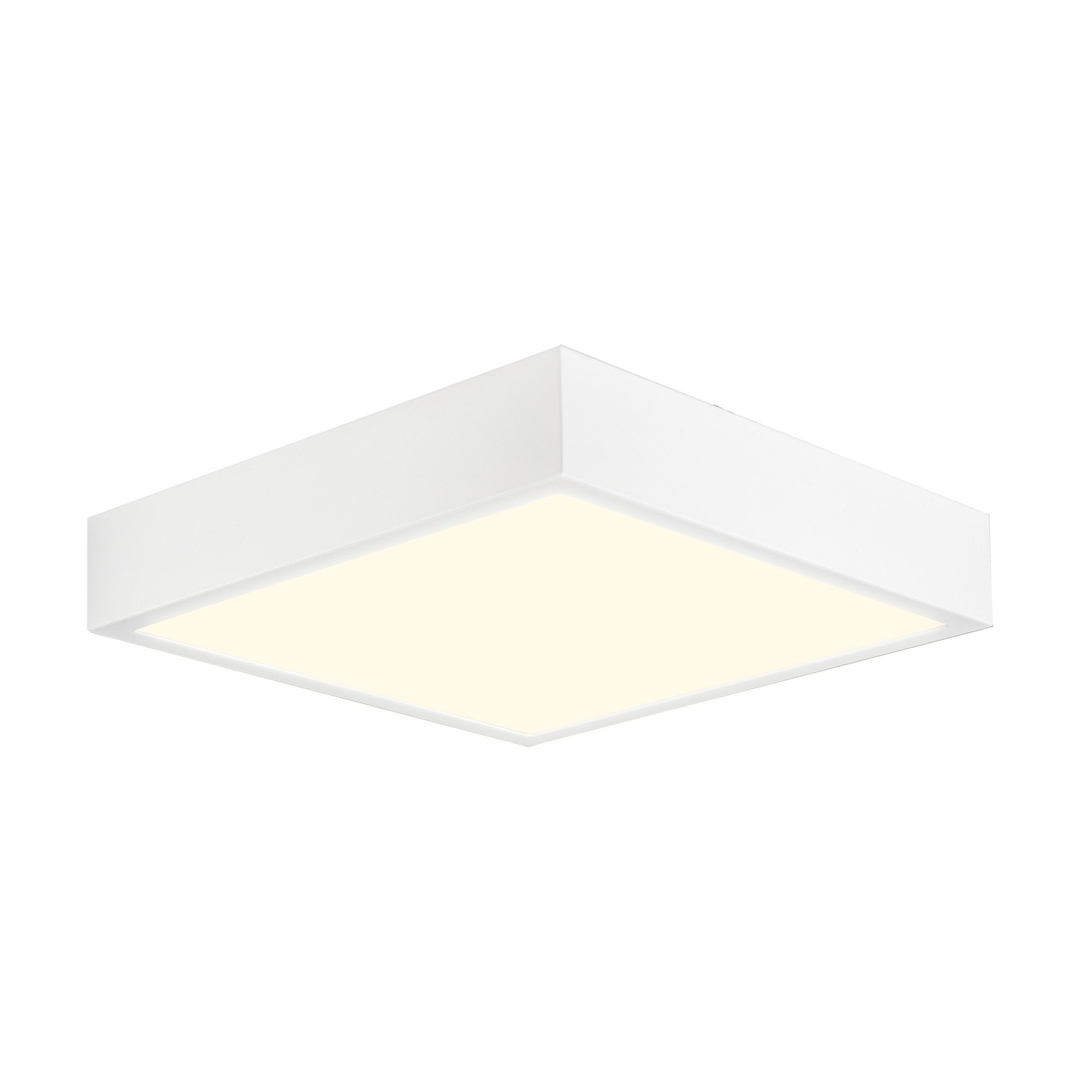 M6632 Saona 22.5cm Square LED Surface Flush Fitting 24W Matt White/Frosted Acrylic